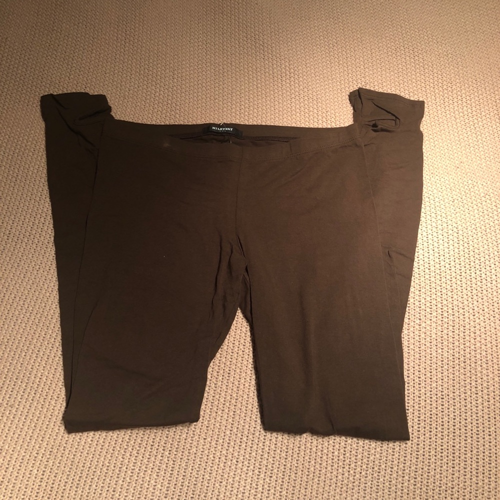 CLEARANCE // brown stretchy leggings